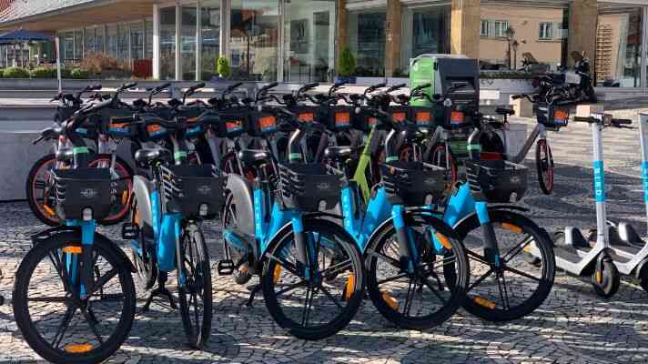 カスカイスの電動バイク