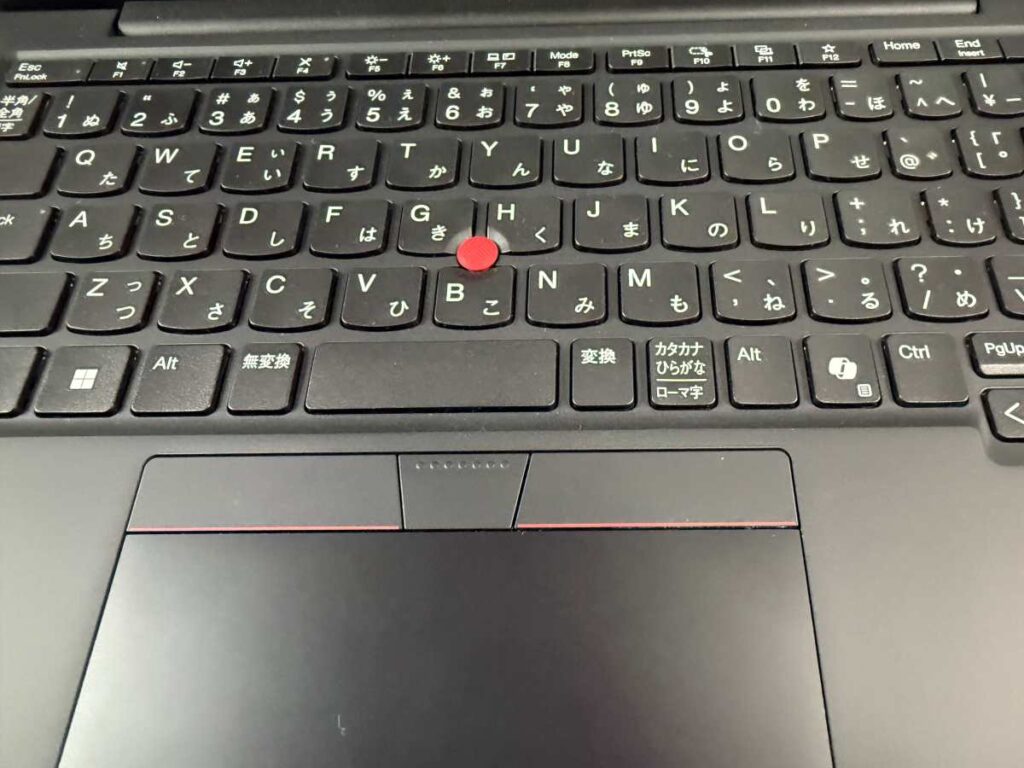 ThinkPad X13 Gen6 キーボード TrackPoint 実機