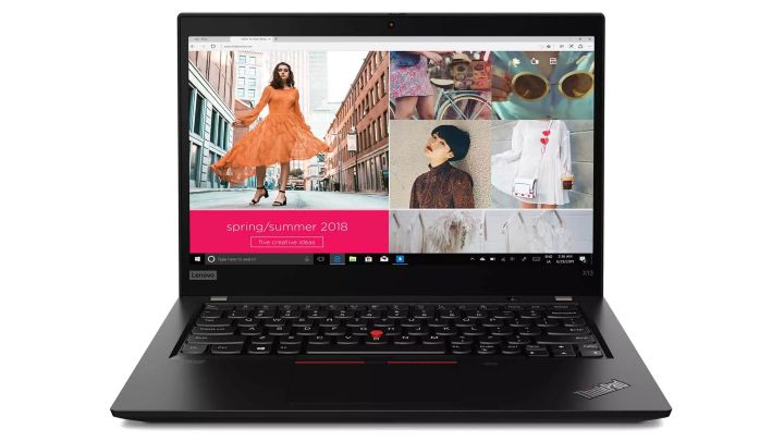 ThinkPad X13 Gen 1の正面デザインと13.3インチ画面