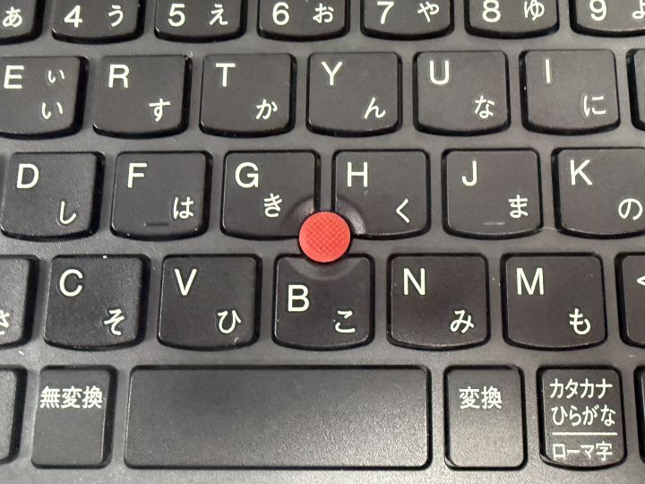 ThinkPad X13 Gen 3のキーボード拡大写真