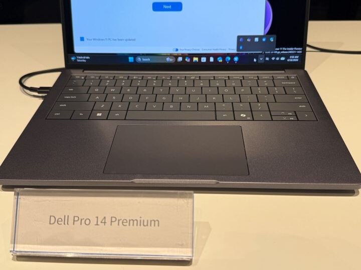 Dell Pro 14 Premiumの画面とキーボード