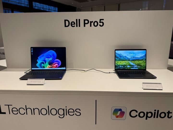 デル新製品発表会で展示されていたDell Pro 5シリーズ14と16