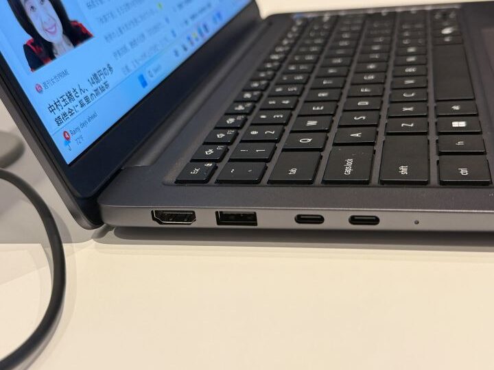 Dell Pro 7シリーズ13のHDMI端子とUSB-C端子