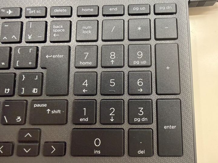 HP 250R G9に搭載されたテンキー